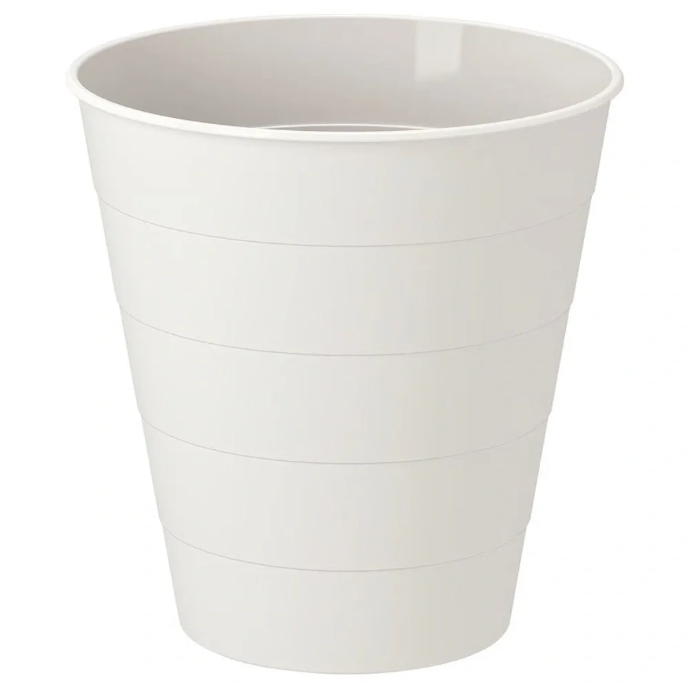 Basic & Sturdy White Waste Bin from IKEA